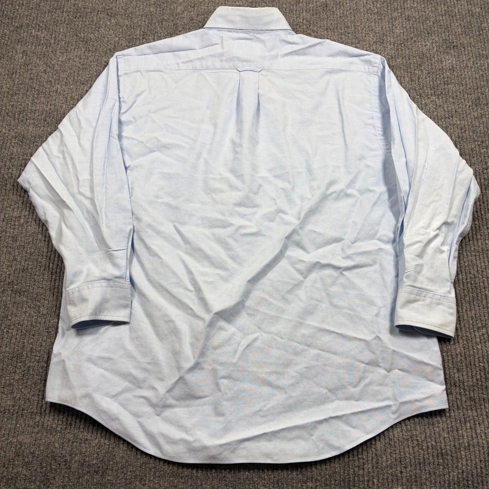 Irvine Park Mens Light Blue Long Sleeve Button Down Oxford Shirt Size 16.5 - Picture 4 of 9